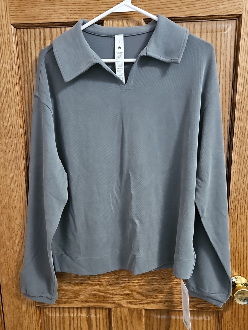 NWT Lululemon Softstreme Pique Oversized Ls Polo